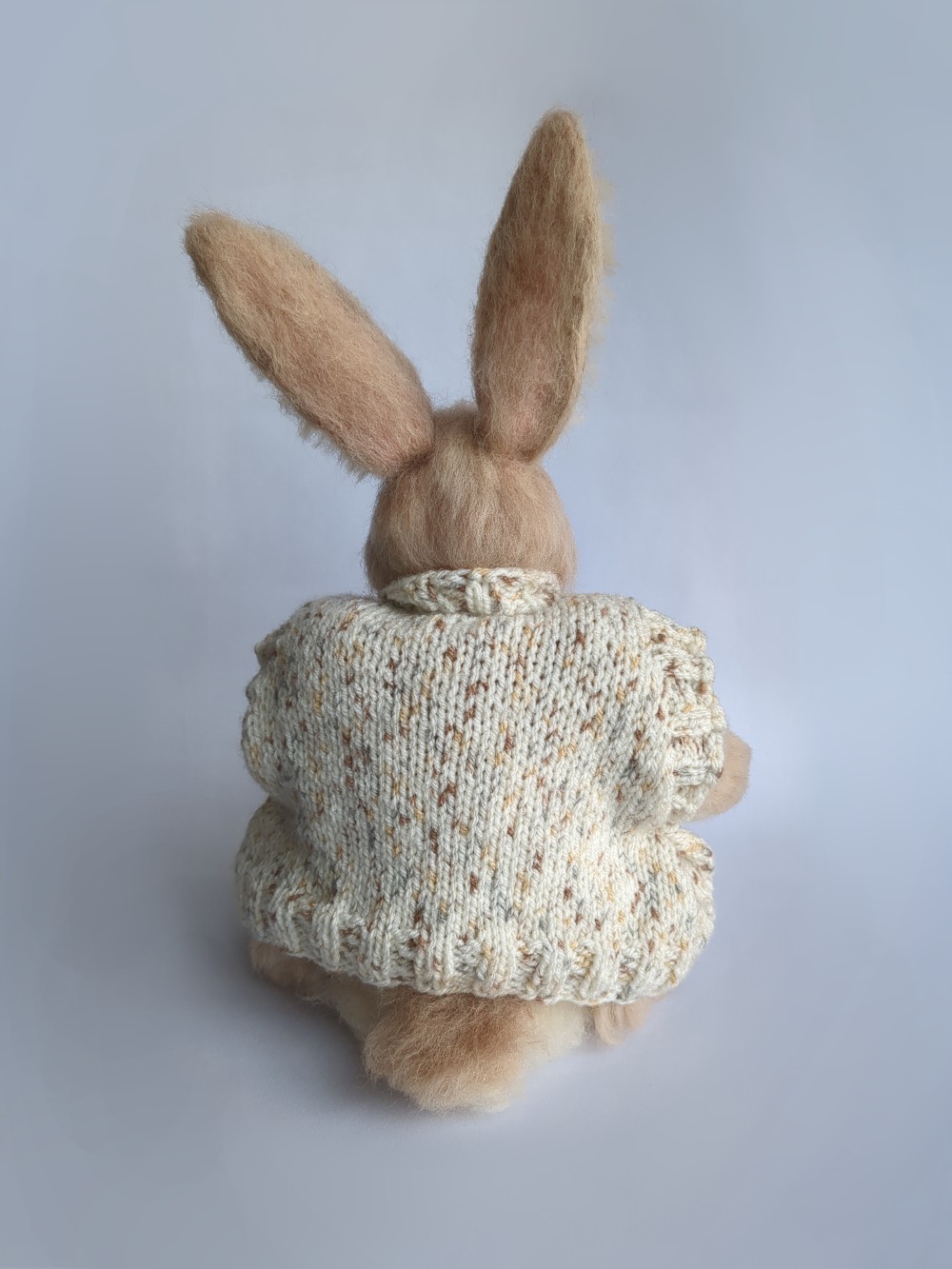 A handcrafted doll of Peetah the rabbit